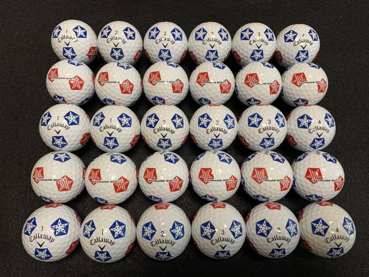 セール，人気 ランクロストボール 19'モデルCallaway CHROME SOFT TRUVIS キャロウェイ クロムソフト トゥルービスボール スターズ＆ストライプス19(30個～)｜売買されたオークション情報、yahooの商品情報をア ボール