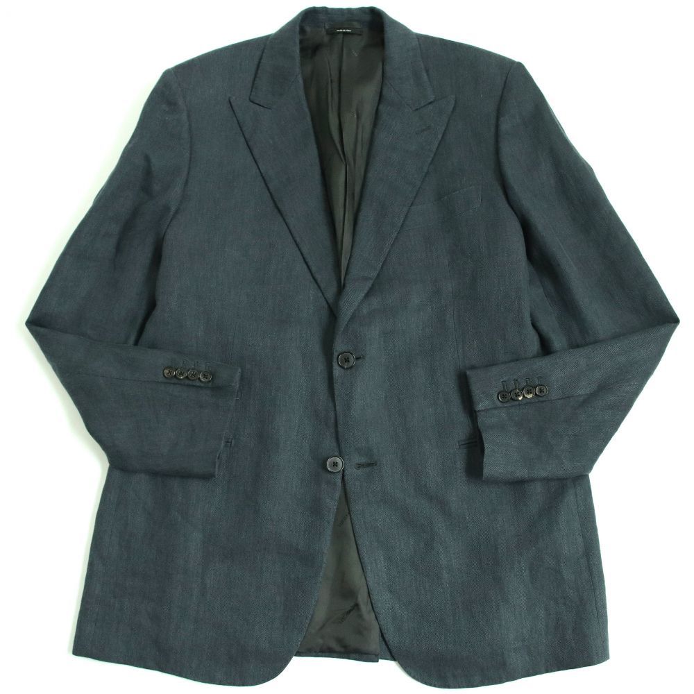 良品◇HERMES エルメス リネン100％ シングルジャケット/テーラード 