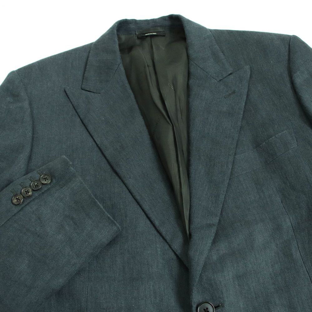良品◇HERMES エルメス リネン100％ シングルジャケット/テーラード 
