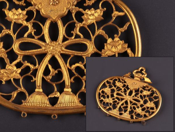 志】K1977 母仏像 銅製 溜金 中国美術 仏教美術 細密細工 置物 時代物 重量