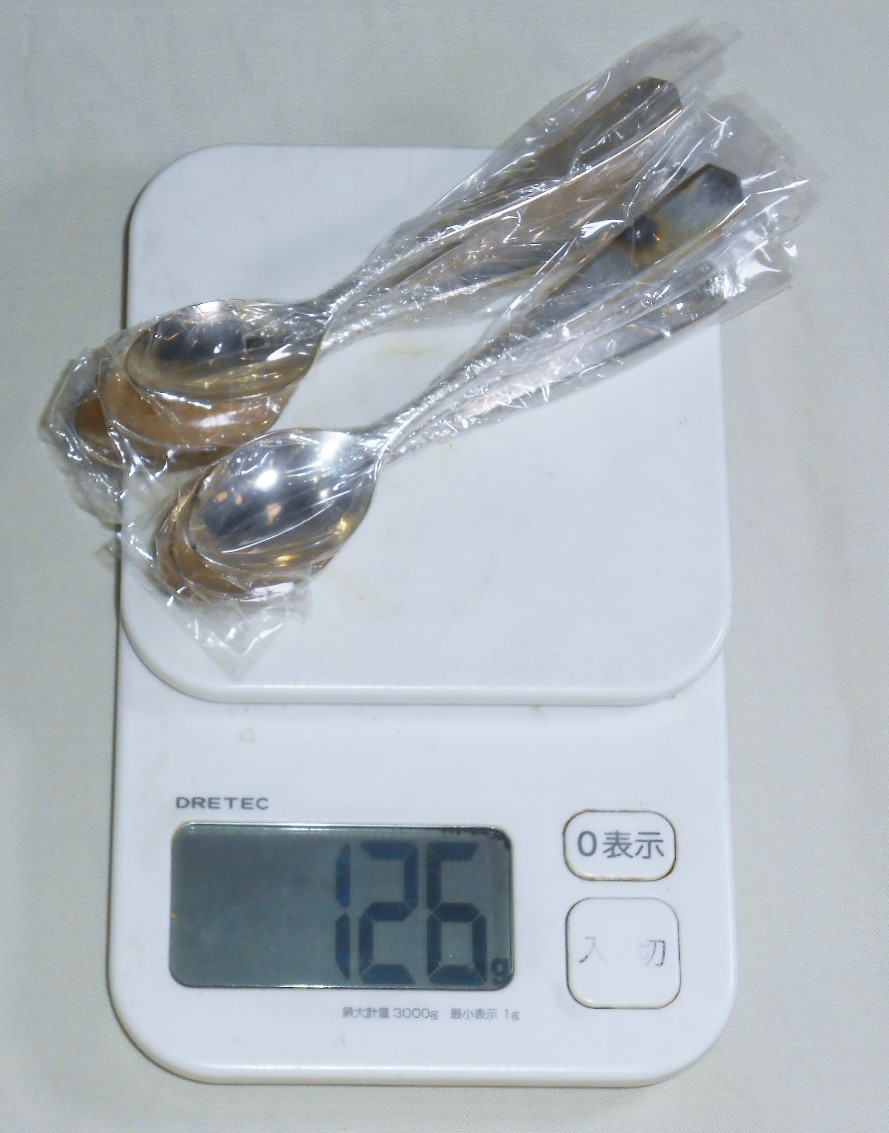銀製 スプーン 徳力本店 6本 希少 STERLING SILVER 木箱入り