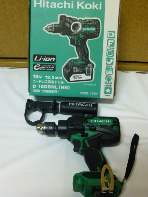 お買い得，得価 品 日立工機 HIKOKI 18Vコードレス高速ドリル D18DBHL NN 電池充電器別売(本体)｜売買されたオークション情報、yahooの商品情報をアーカイブ公開 - オークファン ドリルドライバー