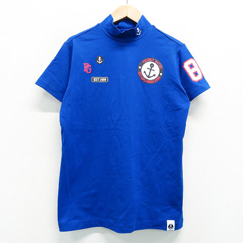 人気セール，HOT PEARLY GATES パーリーゲイツ ハイネック半袖Tシャツ ブルー系 1 240001393460 ゴルフウェア レディース(パーリーゲイツ)｜売買されたオークション情報、yahooの商品情報をアーカイブ公開 - オークフ シャツ