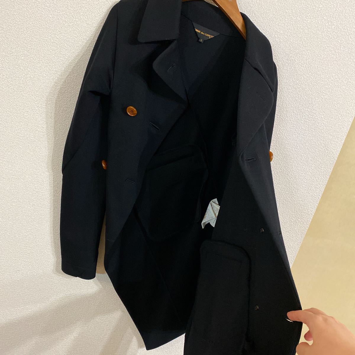 2002秋冬コレクション COMME DES GARCONS 螺旋デザイン 変形ロング 