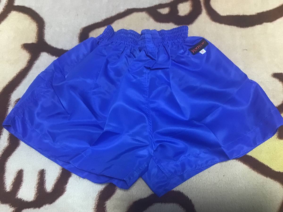 M 三共 スポーツ プリーマ プロタック ナイロン 100% 青 現品限り 昭和 レトロ 体操着 体操服 短パン ベリー ショート パンツ