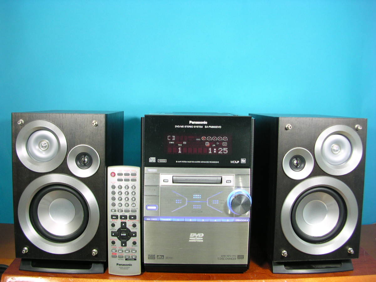 Panasonic DVD - MD DVD・CD・MDシステムコンポ◇ | SA-PM900DVD
