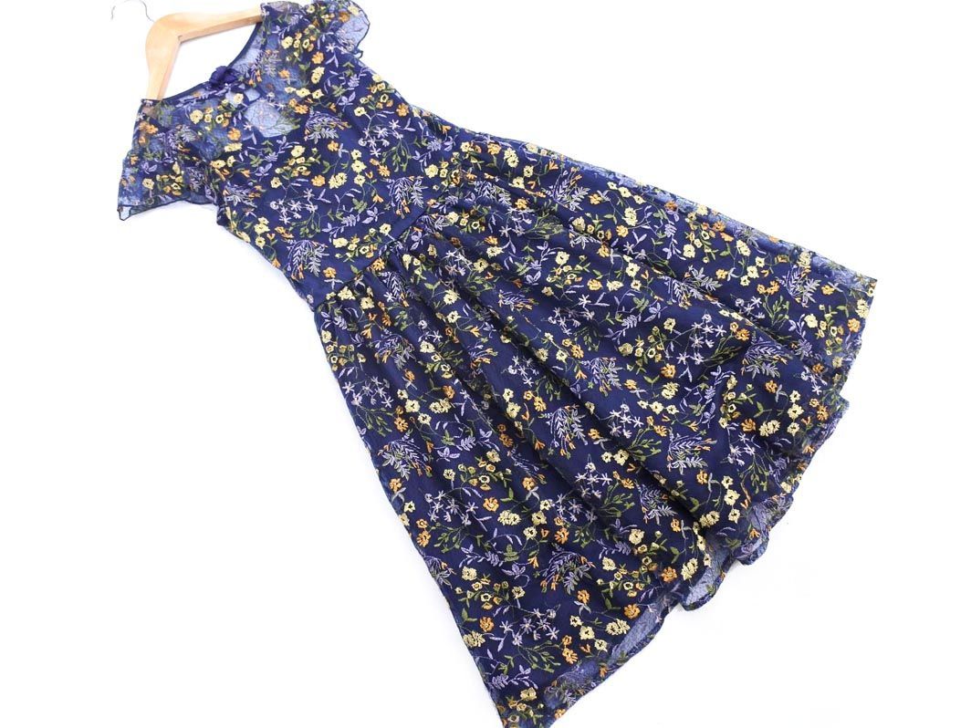 リリーブラウン 刺繍 花柄 Aライン ワンピース Size1 紺 Agc0 Sサイズ 売買されたオークション情報 Yahooの商品情報をアーカイブ公開 オークファン Aucfan Com
