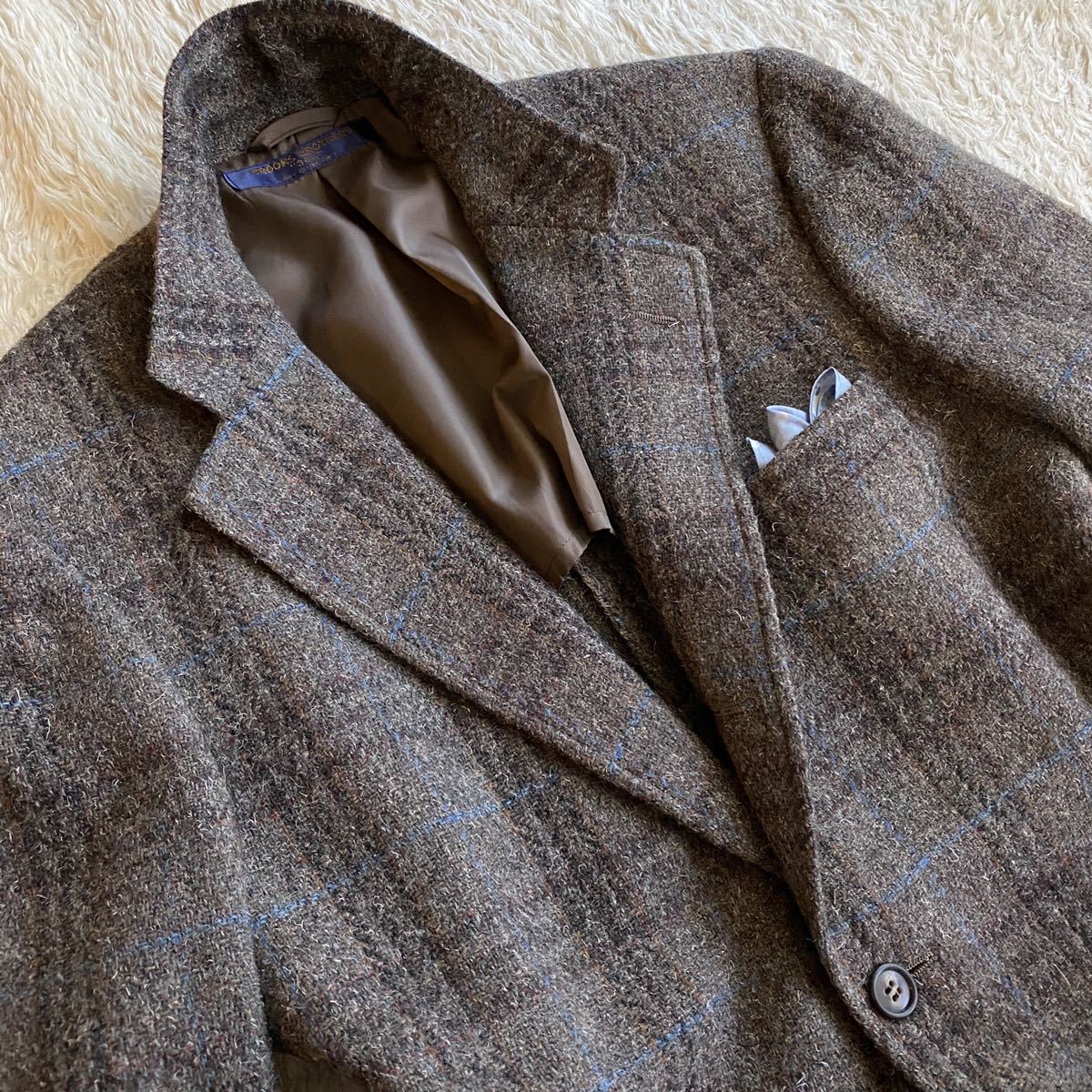 英国調】BROOKS BROTHERS ブルックスブラザーズ ツイード生地 
