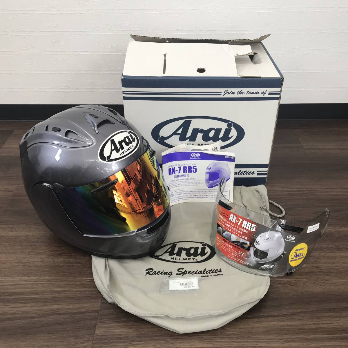 大黒屋】【中古美品】Arai アライ ヘルメット RX-7 RR5 57-58センチ 
