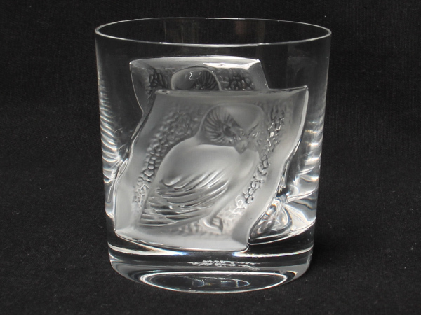 LALIQUE であえ ラリック ロックグラス フクロウ