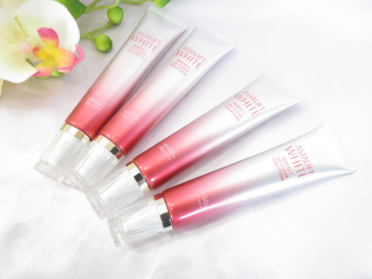 未使用/訳あり★FUJIFILM アスタリフト ホワイト パーフェクト UVクリアソリューション 30g×4 UVクリア美容液 化粧下地★