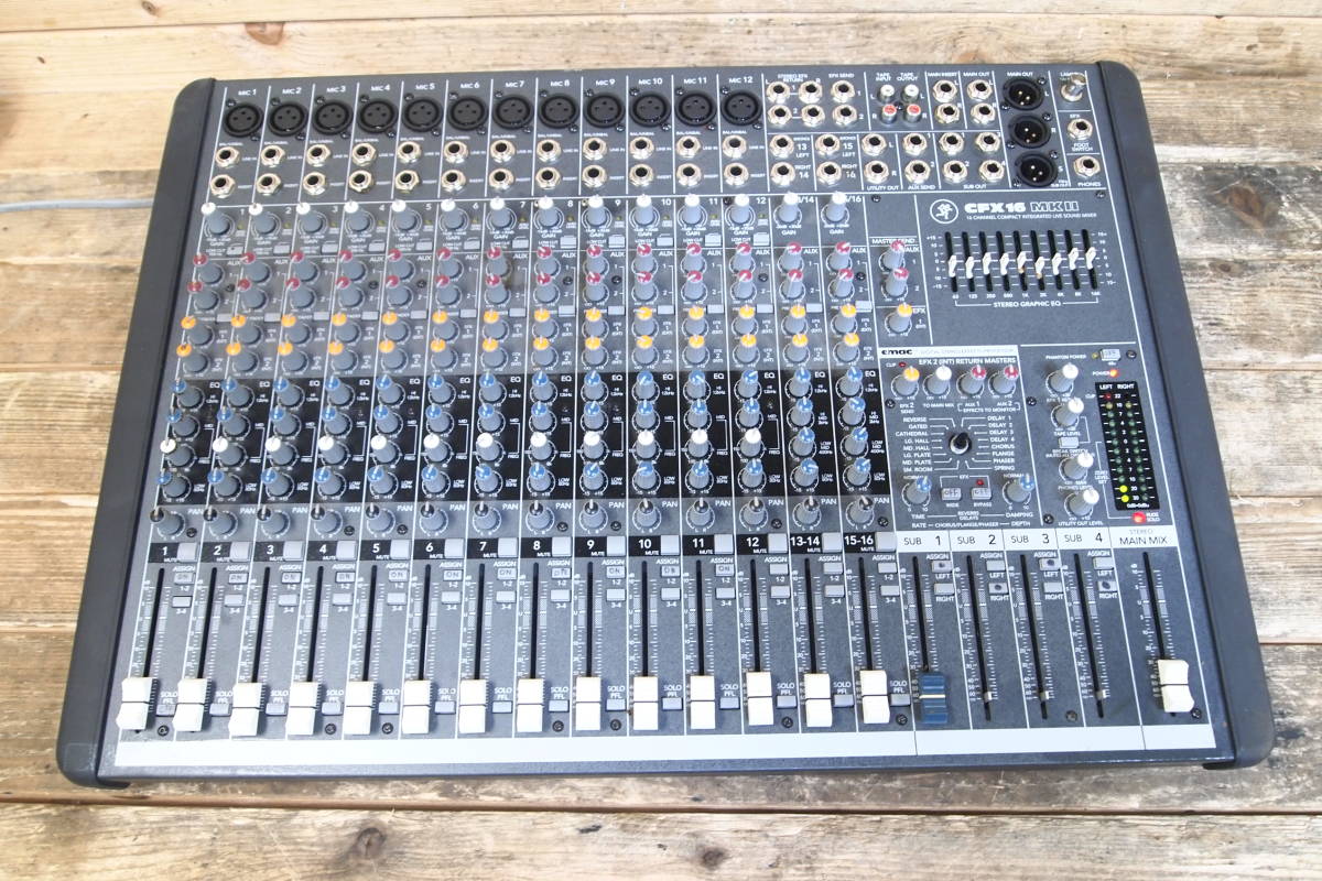 □MACKIE マッキー CFX16 MKⅡ 16チャンネルサウンド アナログミキサー