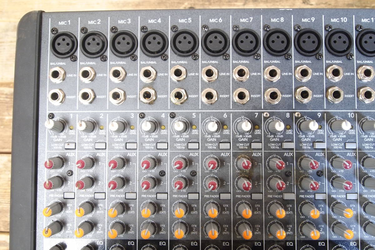 □MACKIE マッキー CFX16 MKⅡ 16チャンネルサウンド アナログミキサー
