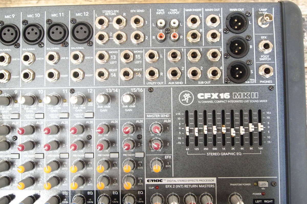 □MACKIE マッキー CFX16 MKⅡ 16チャンネルサウンド アナログミキサー