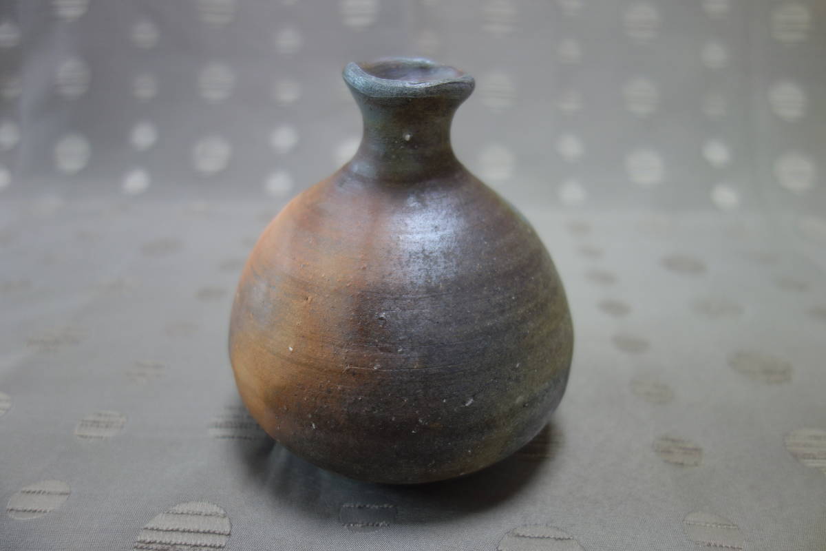 ☆ 中村真 備前 栞 共箱 徳利 備前焼 中村六郎 工芸品 中村 真 作