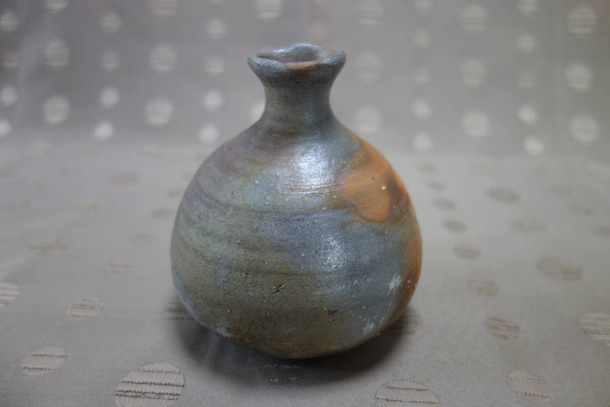 ☆ 中村真 備前 栞 共箱 徳利 備前焼 中村六郎 工芸品 中村 真 作