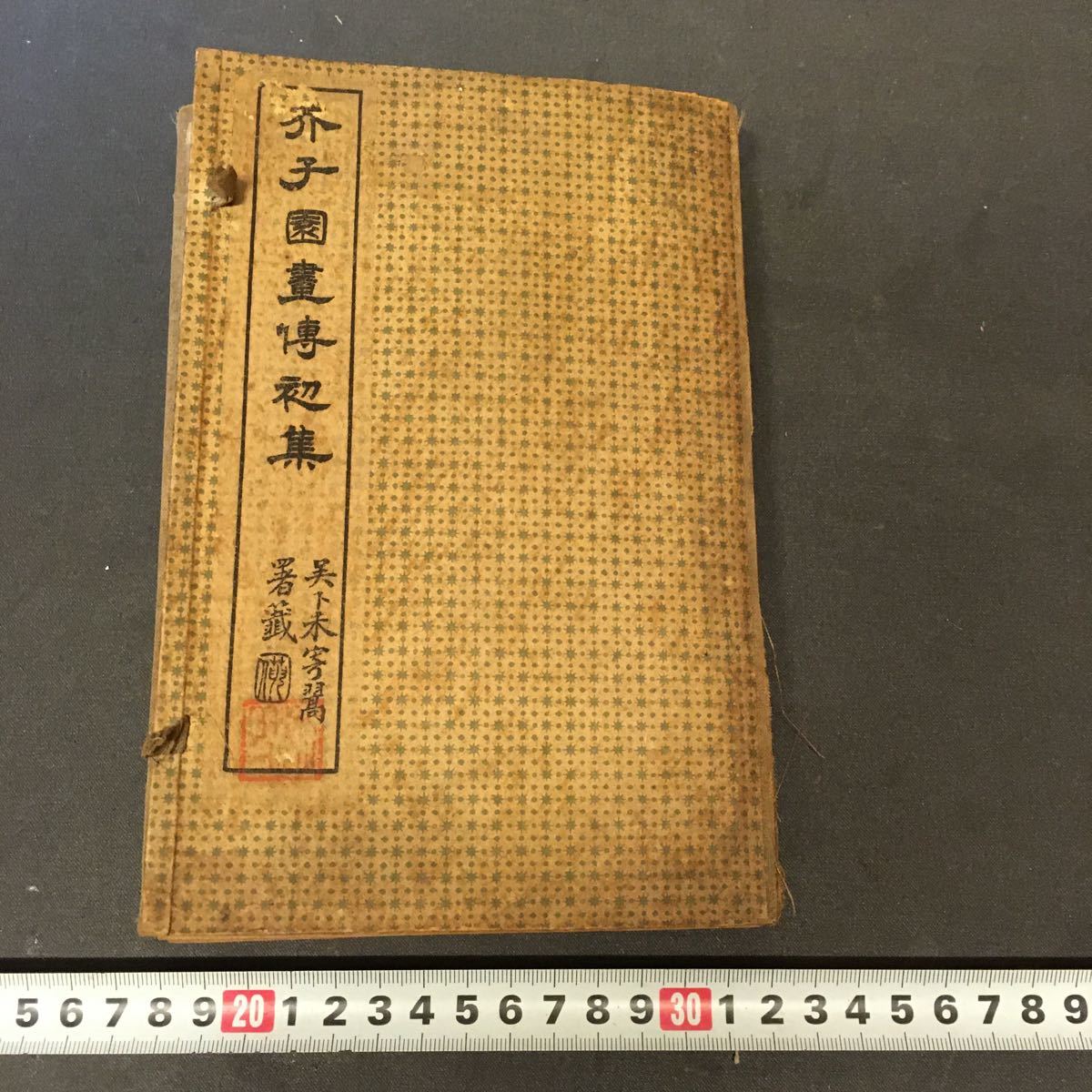 古典！[芥子園画傳・合本二冊]／中国字画／画手本 古典！[芥子園画傳