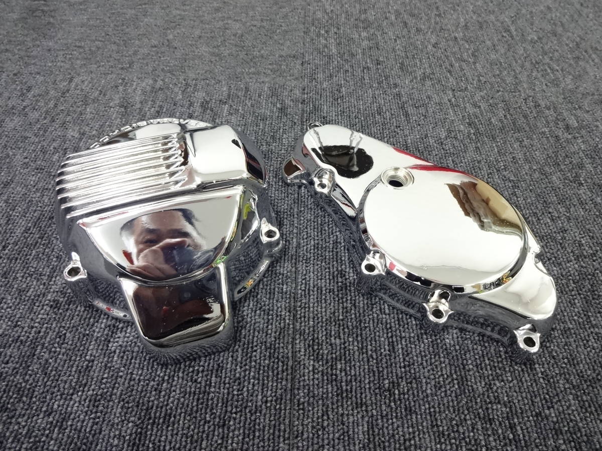 メッキ後未使用品 CBX400F 大阪魔人 ステッププレート 