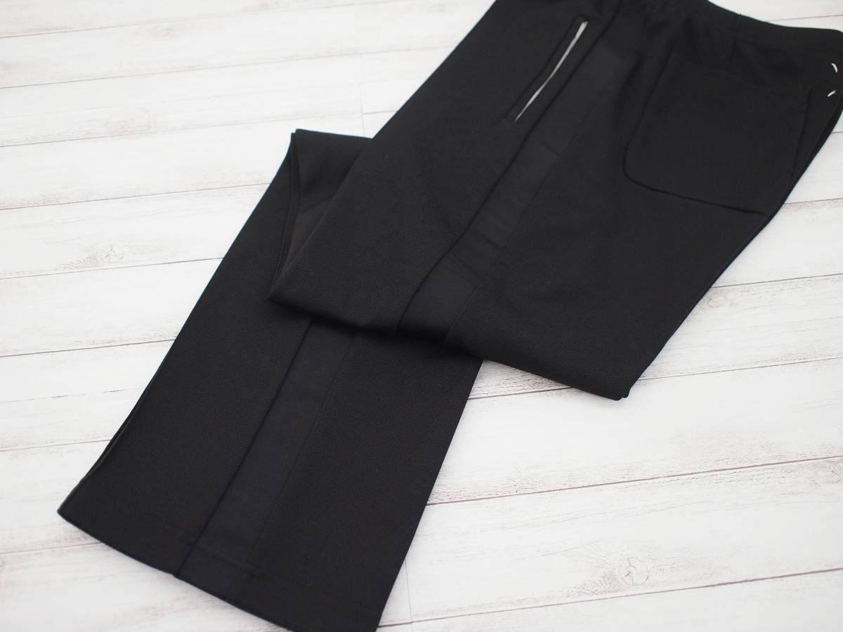 美品】マルジェラ 18AWスラックス44ブラック黒