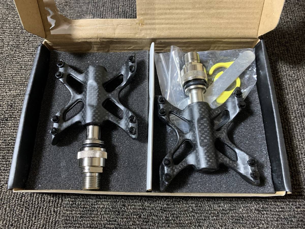  MKS 三ヶ島 Ezy互換 脱着式 軽量 カーボン製 ペダル(フラットペダル)｜売買されたオークション情報、yahooの商品情報をアーカイブ公開 - オークファン フラットペダル