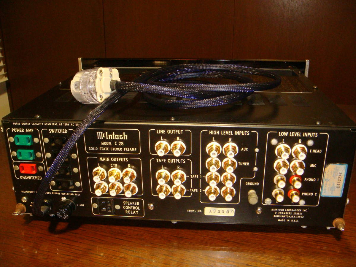 Mcintosh マッキントッシュ C28 プリアンプ 25110901 Mcintosh