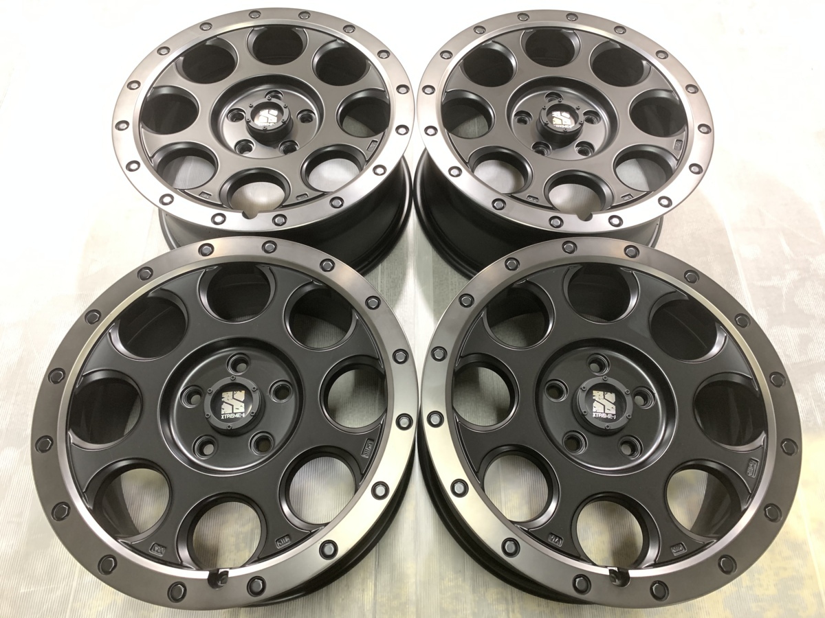 XTREME-J XJ03 5穴 黒 ブラック 18 8j ＋50 良い グランド 