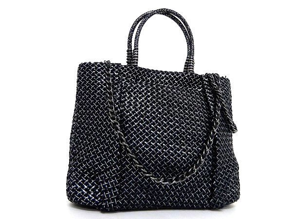 1円 美品 アンテプリマ ブラック ワイヤー チェーン ショルダーバッグ