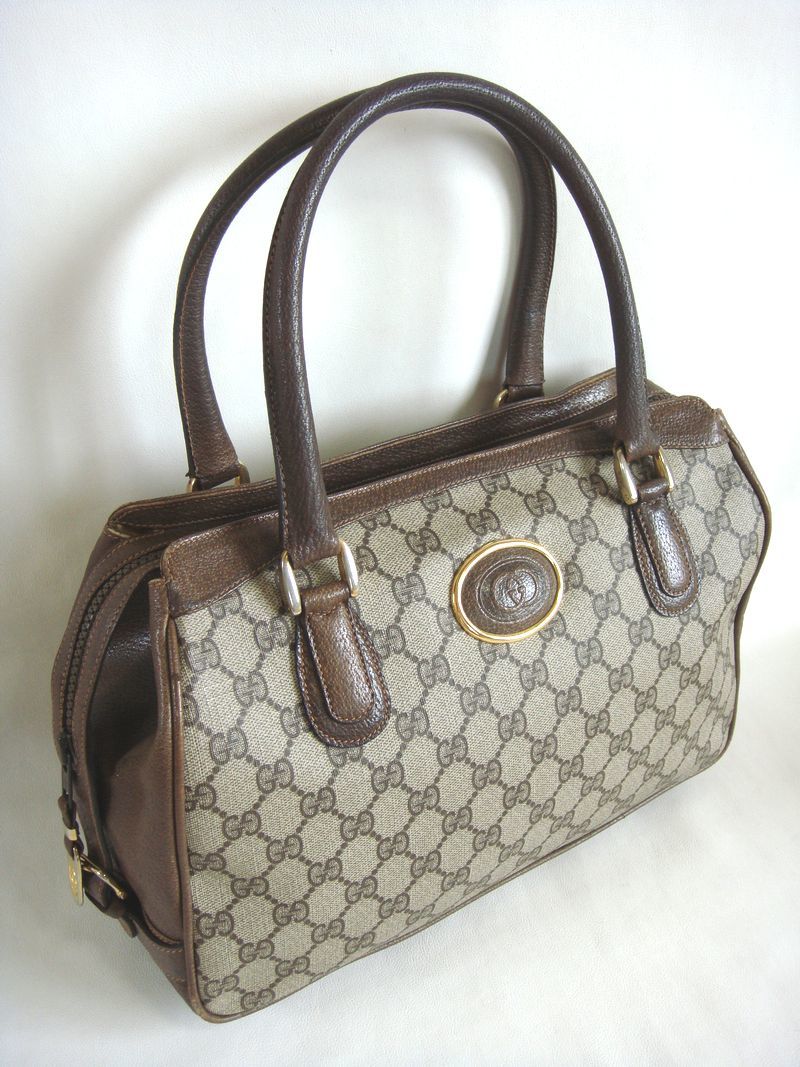GUCCI オールドグッチ グッチ ハンドバッグ シェリーライン GG柄