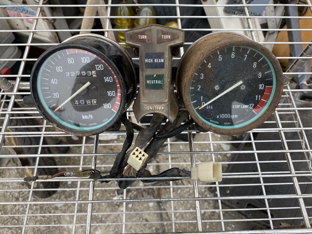 ごん Z400FX スピードメーター 動作確認済み - Z400FX カワサキ純正