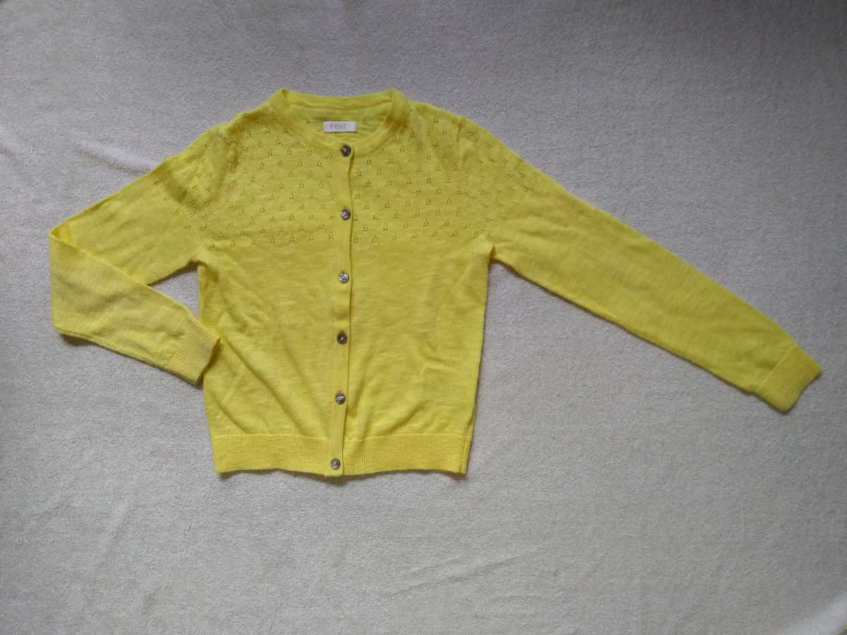 110 1 Next カーディガン ニット 羽織り 冷房対策 夏 レモン色 女の子 ガールズ 110 105 114cm 売買されたオークション情報 Yahooの商品情報をアーカイブ公開 オークファン Aucfan Com