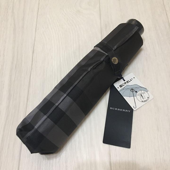 バーバリー ノバチェック ダークグレー 折りたたみ傘 雨傘 【公式通販】