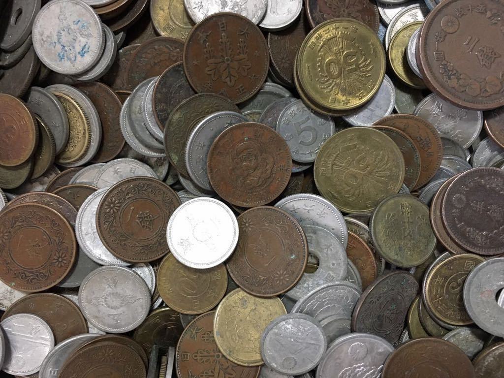 翔*様 日本古銭 まとめ売り 大量 明治〜昭和 穴あき 銀貨あるかも 翔