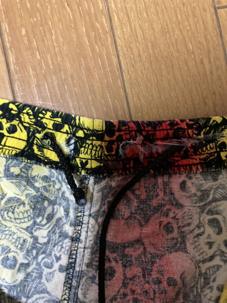 USA製 LIFE'S A BEACH スカルショーツ L ショートパンツ 80s 90s