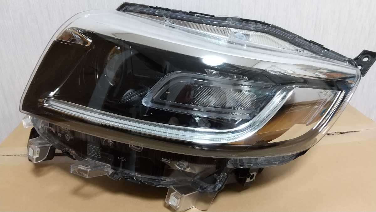 スペーシアカスタム MK53S 左ヘッドライト LED 美品 割れなし MK53S