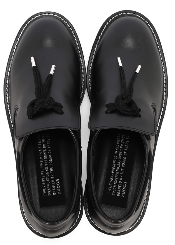 ☆ZUCCa【ブレードシューズ美品】ズッカ黒S22.5革靴合皮レザー
