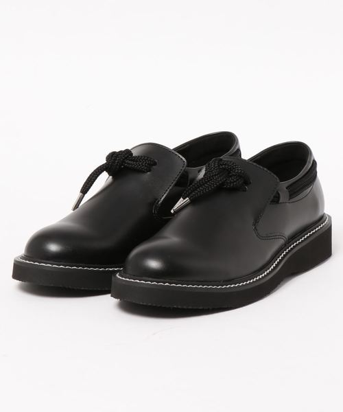 ☆ZUCCa【ブレードシューズ美品】ズッカ黒S22.5革靴合皮レザー