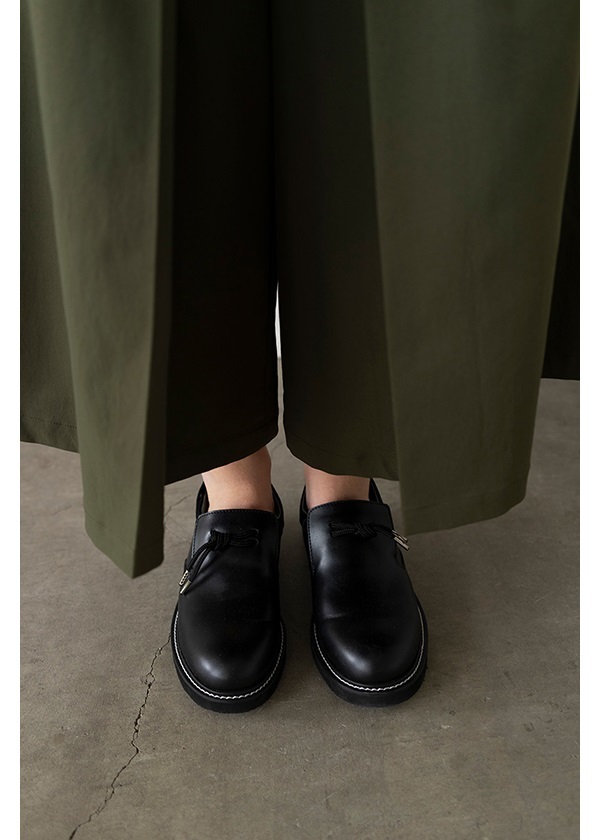 竹　zucca ズッカ　レザーシューズ　美品 ☆ZUCCa【ブレードシューズ美品】ズッカ黒S22.5革靴合皮レザー