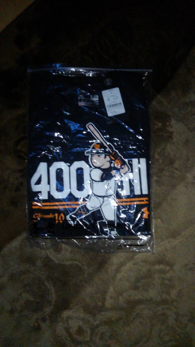 阿部慎之助400号ホームラン記念TシャツLサイズ、原辰徳監督ピンクタオル、