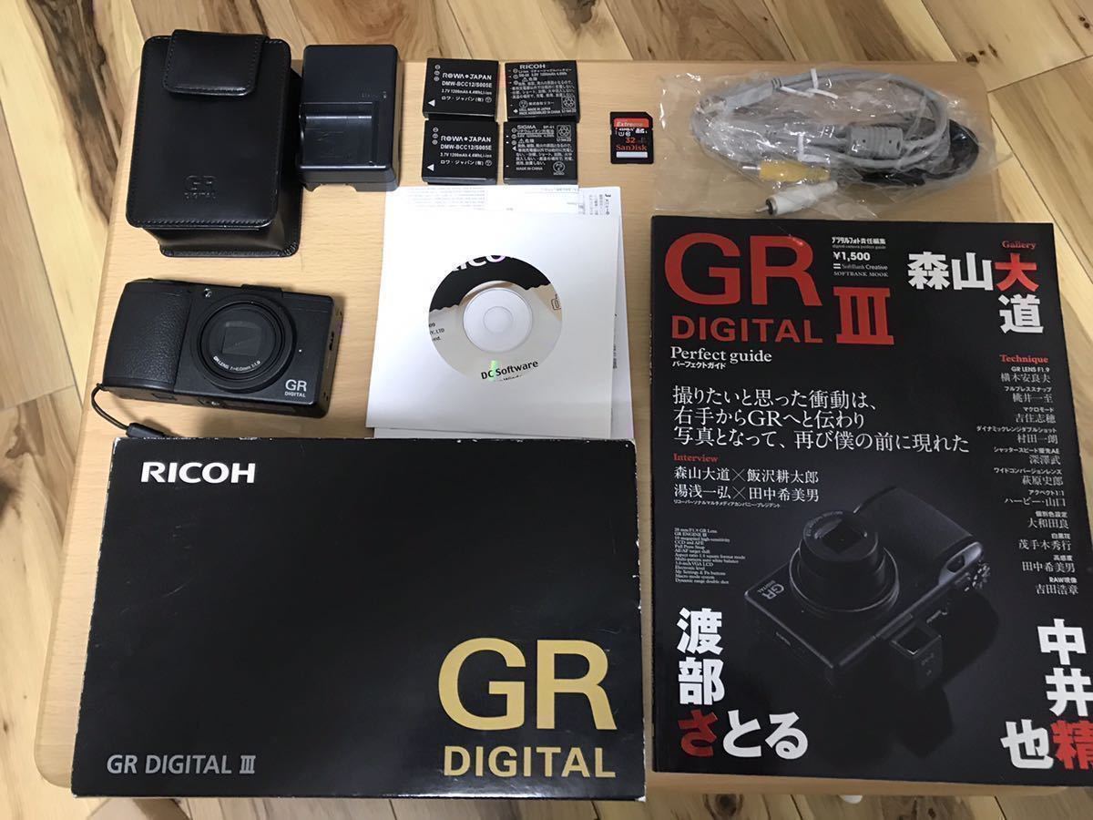 RICOH GR DIGITAL Ⅲ リコー GR DIGTAL 3 中古 美品 予備バッテリー SD