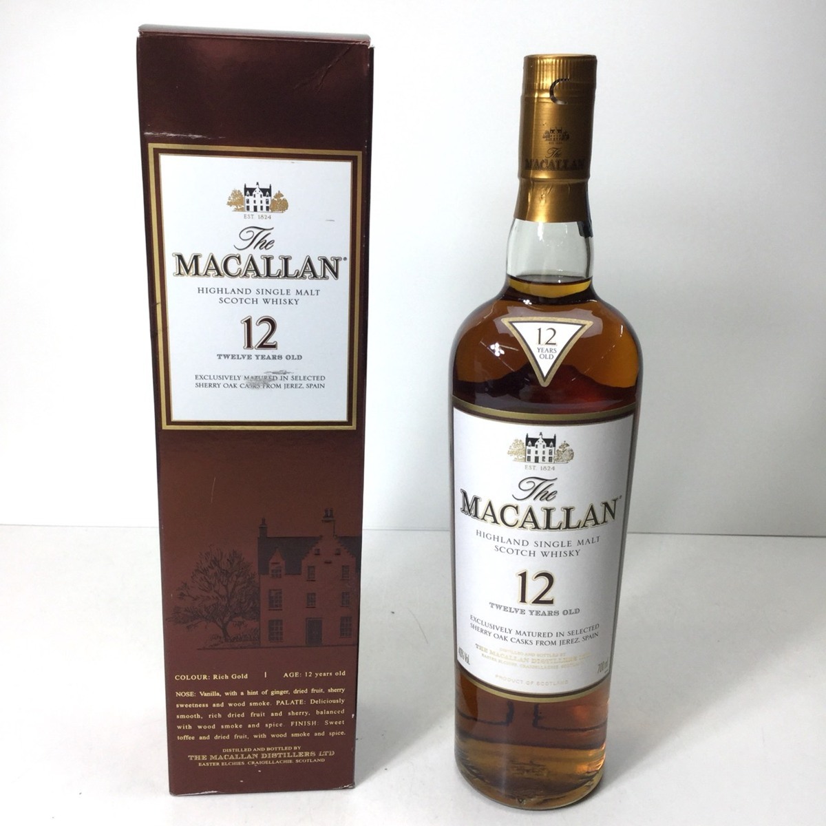 12年 シェリーオークカスク 700ml MACALLAN 箱付・未開栓ザ 
