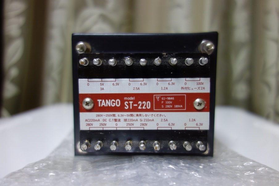 TANGO ST-220 トランス アンプ 真空管 オーディオ 【公式通販】