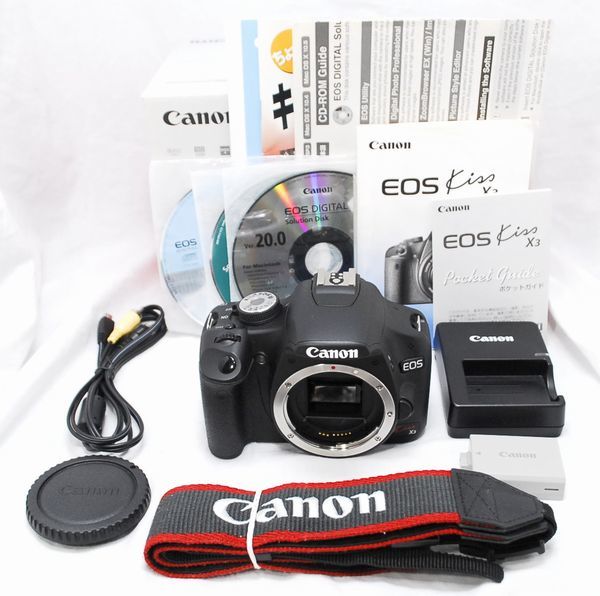バッテリー付き☆良品☆Canon キャノン EOS Kiss X3 ボディ☆完動品 ☆