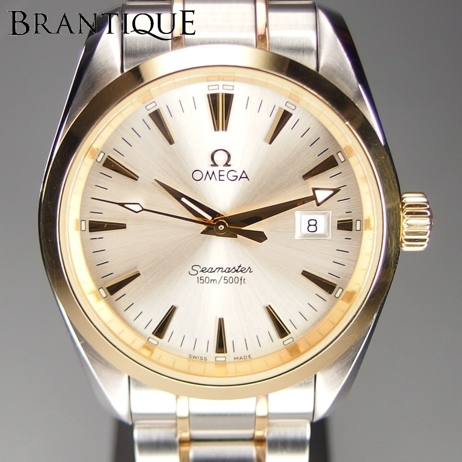 新作入荷，本物保証 品級 YGコンビ OMEGA Seamaster Aqua Terra シーマスター アクアテラ 2318.30 K18YGxSS QZ メンズ 腕時計 ギャラ/取説/箱付(アクアテラ)｜売買されたオークション情報、yahooの商品情報をアーカイブ公開 - オ シーマスター