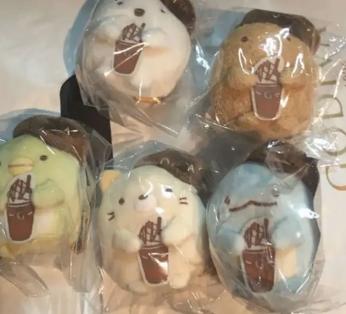 全5種 すみっコぐらし GODIVA 限定 ゴディバ てのりぬいぐるみ GODIVA