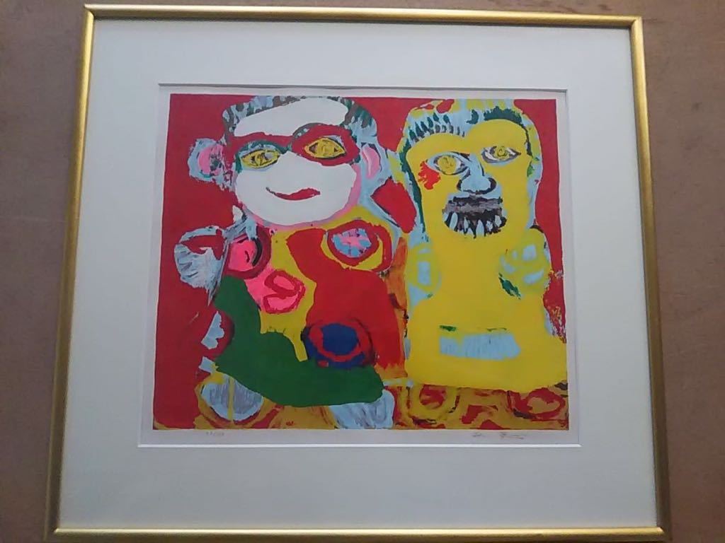 中村正義「子供」額装●リトグラフ作品 エディション 直筆サイン入り● 生誕100年 中村正義‐その熱と渦‐ 豊橋市美術博物館 中村正義「子供