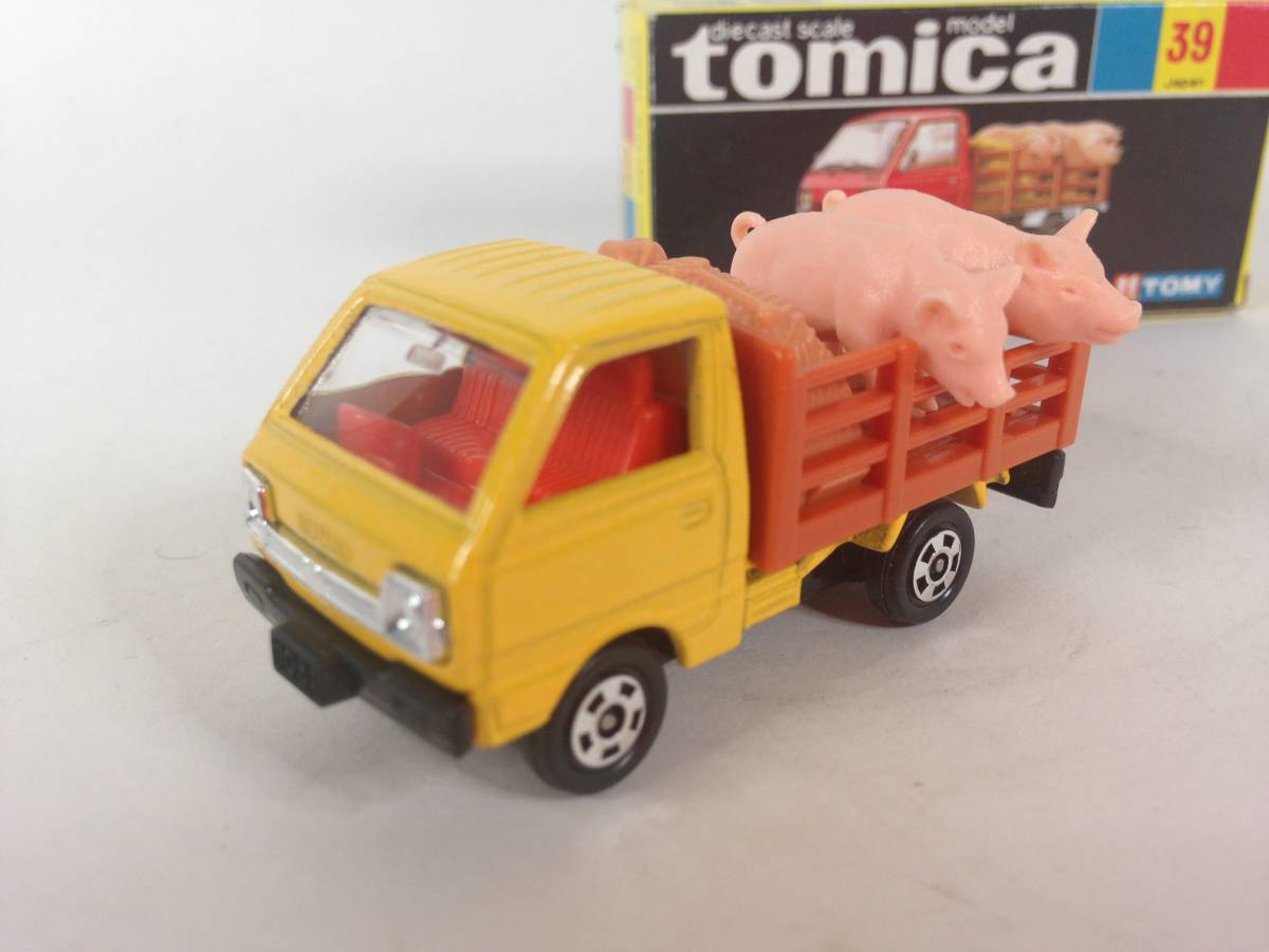 トミカ 39 3 5 スズキ キャリィ 家畜運搬車 ぶた 商用車 公用車 売買されたオークション情報 Yahooの商品情報をアーカイブ公開 オークファン Aucfan Com