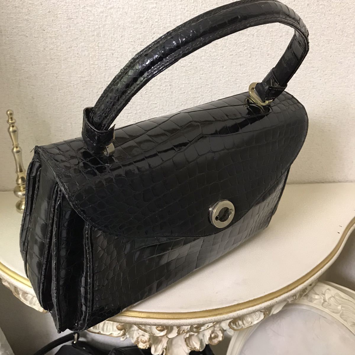 MORABITO モラビト クロコダイル 極美品!!! ハンドバッグ 入手困難 