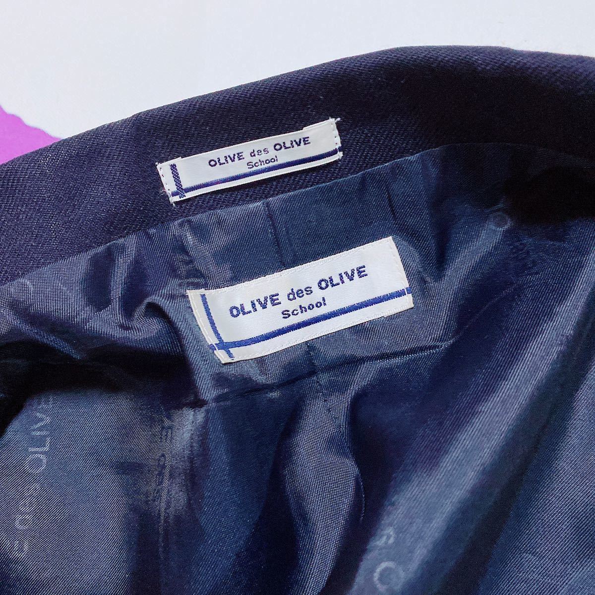 414 コスプレ 人気のオリーブ デ オリーブの制服 上下セット 大きめLサイズ 女子 学園学生服 学校 タンス整理品 チェックスカートリボン付_5