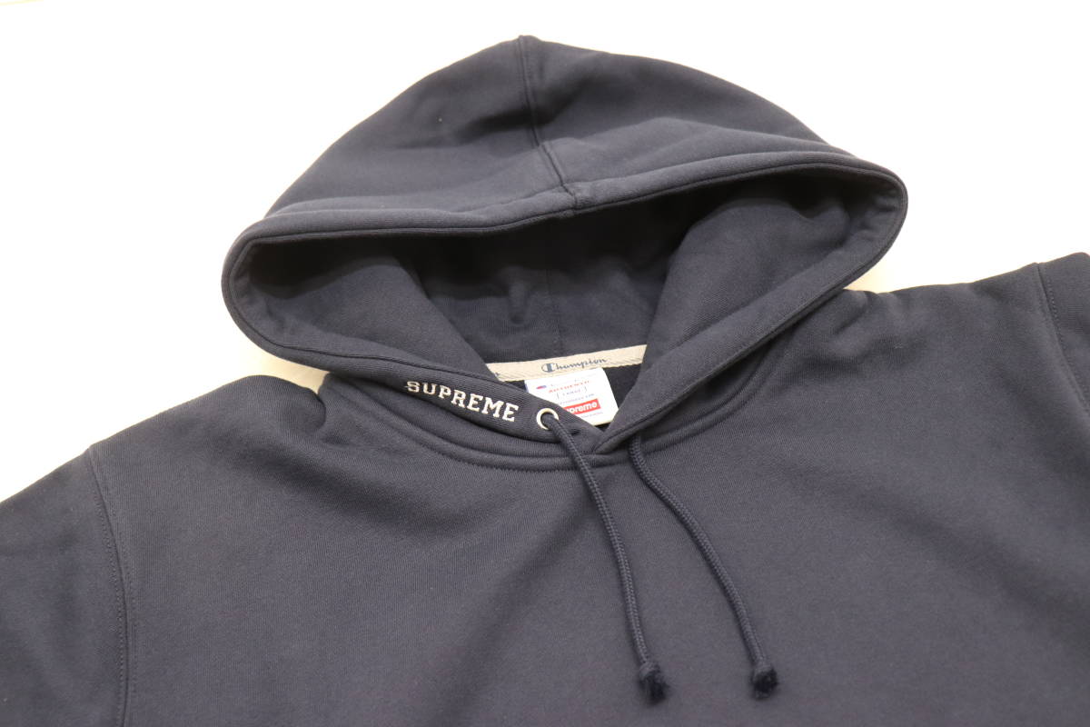68JM☆中古美品 SUPREME × Champion 18ss Hooded sweatshirt 