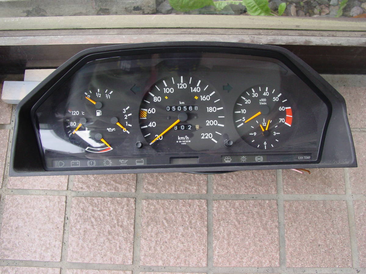 W124 | メーターパネル交換 Eクラス スピードメーター w124 メーター
